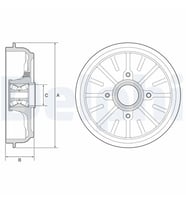 DELPHI BFR576 Fren Kampanasi 424750