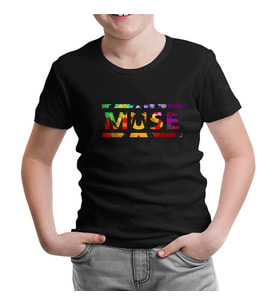 Muse - Cover Logo Siyah Çocuk Tshirt