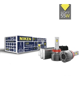 Niken Nova Soft H11 Led Xenon Ampul 55W 18000LM 6500K PGJ19-2 IP67 2’li Set