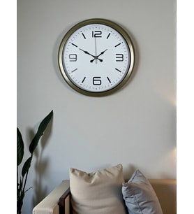 Modern Tasarım Eskitme 40 Cm Metal Duvar Saati