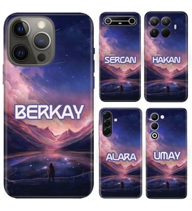 Reeder S19 S71 S23 Max Pro S Edge Zoom Kılıf YeniSeri Kişiye Özel İsim Yazılı Silikon Kapak Mars Life