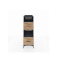 Kronos Dolap 2 Raflı 2 Çekmeceli 44x59x134 Antrasit-Çam
