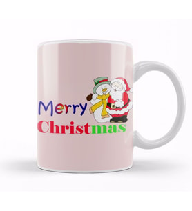 Yılbaşı Yeni Yıl Konseptli Merry Christmas Noel Baba 01 Kupa Bardak Porselen