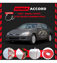 Honda Accord Oto Araç Kapı Koruma Fitili 5metre Parlak Kırmızı Renk