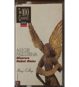(Plak Değildir KASET tir) Allegri Palestrina Miserere Stabat Mater King S College 2 Kaset