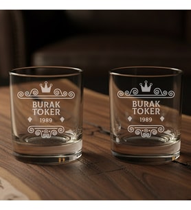 Premium Kutulu 2’li İsim Yazılı Highland Reserve Edition Viski Bardakları