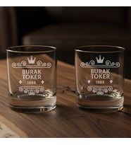 Premium Kutulu 2’li İsim Yazılı Highland Reserve Edition Viski Bardakları