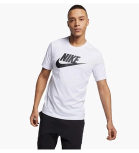 Sportswear Clup Swoosh Beyaz Pamuklu Erkek Spor Tişört