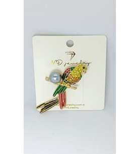 Colorful Parrot Premium Broş