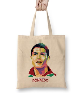 Geometric Celebrity Cristiano Ronaldo Bez Çanta Uzun Saplı