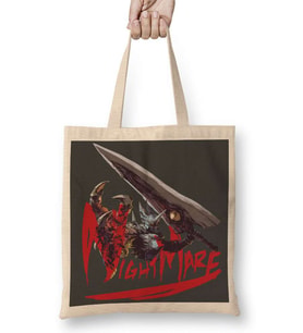 Game Nightmare Soulcalibur Bez Çanta Uzun Saplı