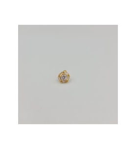 Cerrahi Çelik Gold Baget Taşlı Küpe Tragus Helix Kıkırdak Piercing