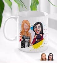 BK Gift Kişiye Özel Bekarlığa Veda Karikatürlü Beyaz Kupa Bardak-7