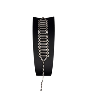 Bileklik, Gümüş Kaplamalı, Ayarlanabilir, Unisex Bileklik ( Merdiven )