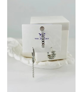 Zirkon Taşlı Üçlü Kombin Küpe - Kp00434