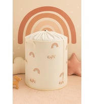 Minik Baby Tasarımlı Fileli Çocuk Odası Saklama Kutusu Düzenleyici Oyuncak Kirli Sepeti 32x40 (Standart)