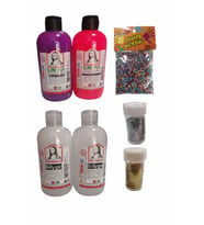 Slime Slaym Yapma Seti 250ml* 4 adet + Toz Sim 2 Adet + Köpük