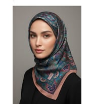 Scarf İpek Görünümlü Etnik Esinti Şal