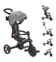 Globber Explorer 4in1 Katlanabilir Bisiklet - Siyah/Gri