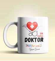 Kişiye Özel En Tatlı Doktor Tasarımlı Beyaz Kupa Bardak