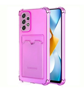 Microsonic Samsung Galaxy A53 5G Card Slot Shock Kılıf Pembe (Pembe)