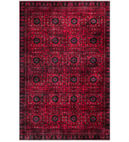 EFES 2303 Geleneksel Afgan Motif Yumuşak Doku Leke Tutmayan Modern Halı Kilim
