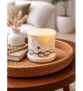 Dekoratif Beton  Vegan Mum (Gri) 14*44 CM