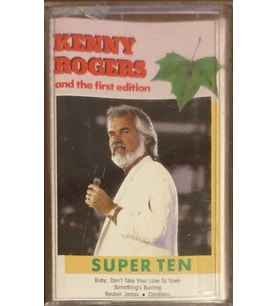 (Plak Değildir KASET tir) Kenny Rogers And The First Edition Süper Ten Kaset
