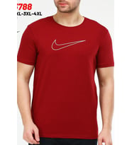 Nike Erkek Battal Beden Pamuklu T-Shirt EF-3788 (Bordo)