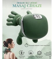 Isıtmalı El Şekilli Boyun Masaj Cihazı İnsan Eli Hissi Veren Boyun, Sırt , Omuz , Bacak Masaj Cihazı Taşınabilir Şarjlı