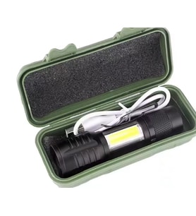 Wison ws-5454 Taktik el feneri USB şarj edilebilir kamp feneri COB zumlanabilir mini taşınabilir el