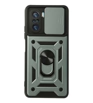 Poco F3 Kılıf Pars Lens Yüzüklü Silikon - Yeşil