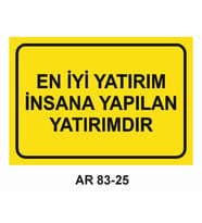 İŞ GÜVENLİĞİ UYARI LEVHASI 1 ADET PVC 21 X 29CM