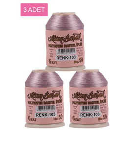 3 Adet Altınbaşak Oya ve Dantel İpi 20 gr - Royaleks - No: 103