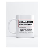 Michael Scott Paper Company Dunder Mifflin We Guarantee The Office Kupa Bardak