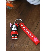 Kırmızı Renk Adorable Silikon Anahtarlık