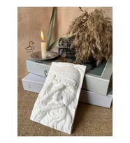 Yaşlı Adam Dekoratif Obje Biblo 17-12 cm (Beyaz)