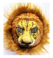 Mey İthalat® Peluş Aslan Maskesi Kahverengi Yeleli Mega Peluş 33 No