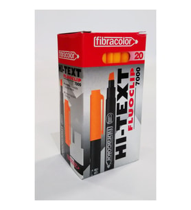 Hi-Text Fosforlu Kalem Turuncu Kalem Tipi Fosforlu Kalem (20 Li Paket)