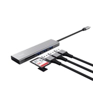 Trust 24191 Halyx Fast 3.2 Usb-C Hub & Kart Okuyucu (Gri)