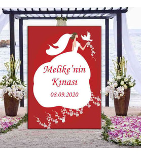 İsme Özel Kına Gecesi Pano