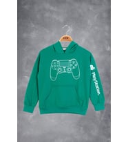 Toontoy Erkek Çocuk Konsol Baskılı Sweatshirt (Yeşil)