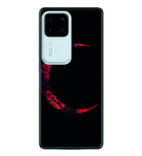 Vivo V30 Kılıf Silikon Desen Özel Seri Red Moons 1747