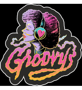 Groovy Sticker 10x10 cmRenkli Sticker