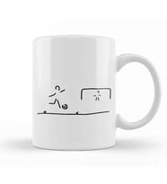 Penalty Kick Football Player Player Kupa Bardak Porselen