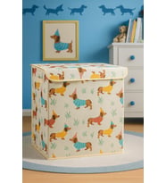Sausage Dog Çok Amaçlı Kapaklı Oyuncak Çamaşır Saklama Kutusu Katlanır Düzenleyici 30x40x50 (Standart)