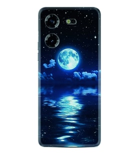 Tecno Pova 5 Kılıf Resimli Desenli Baskılı Silikon Night Moon 1133