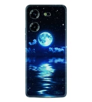 Tecno Pova 5 Kılıf Resimli Desenli Baskılı Silikon Night Moon 1133