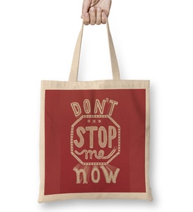 Dont Stop Me Now 07 Bez Çanta Uzun Saplı
