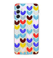 PrintiFy Samsung Galaxy A34 ile Uyumlu 1mm Slim Fit Water Color 1 Baskılı Şeffaf  Kılıf